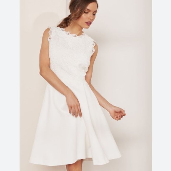 Ted Baker Lexiie Lace Structured Dress - Picture 2 of 12